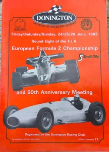 Donington Park 26. Juni 1983 - Europäisches Formel 2 Rennprogramm - Größe A4 - Bild 1 von 4