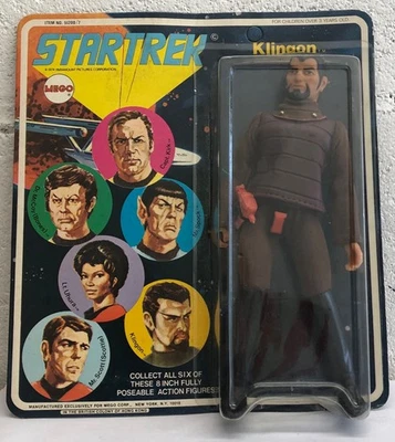 Figura Klingon Mego Star Trek 8" 1974 Como Nueva En Tarjeta Sin Perforar ¡Increíble Estado! Foto 1 de 4