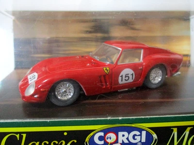 Corgi Classic Models D739 Ferrari 250 GTO Red 4 inch Diecast w/Box - Image 1 of 4
