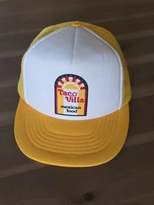 🔥 RAR!! Vintage 1990er Taco Villa Snapback Trucker Style Mütze ~ UNGETRAGEN!! - Bild 1 von 11