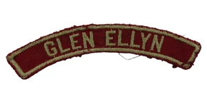 Glen Ellyn RWS Red & White Community Strip WORN CSP WHT Bdr (ZC547) - Bild 1 von 2