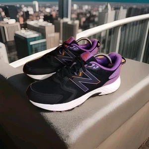 New Balance 410 V7 WT410CK7 Women's Black Purple Running Shoes Size US 10 B - Picture 1 of 11