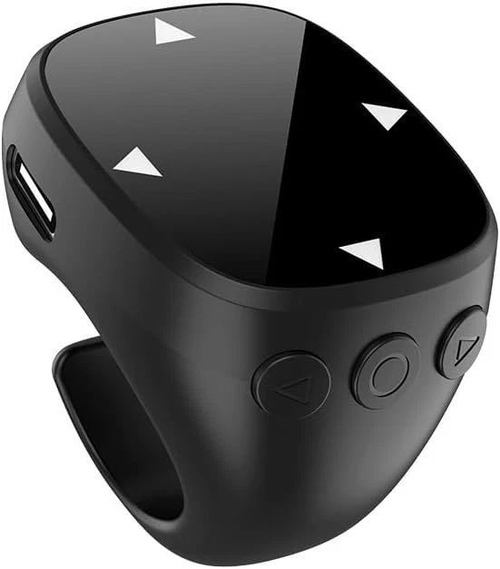 Fingertip Wireless Bluetooth Remote Control,Touch Screen Remote,Scrolling Ring - Image 1 of 4