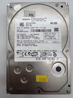 Hitachi HUA721010KLA330 1TB 3.5" Ultrastar SATA HDD – Used - Image 1 of 4