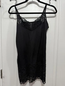 Camiseta sin mangas vintage de la Casa Blanca mercado negro para mujer L con encaje recortada Y2K grunge gótica EE. UU. - Imagen 1 de 13