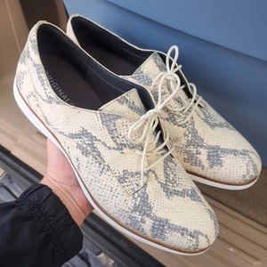 NEU Cole Haan Original Grand Chalk Schlangenmuster Uni Oxford W16197 Damen 10B - Bild 1 von 7
