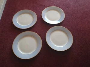 4x Royal Doulton 2004 Bruce Oldfield blau/weiß Speiseteller 26 cm sehr guter Zustand - Bild 1 von 4