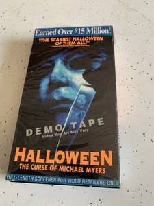 Halloween The Curse Of Michael Myers (VHS, 1995) Horror Rare Demo Tape Screener - Imagen 1 de 9