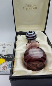 Botella de perfume Caithness súper rara edición limitada pisapapeles Kiriko - Imagen 1 de 10