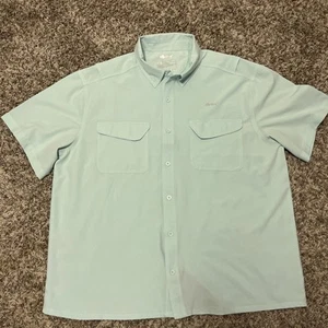 Silver Bait Fishing Shirt Short Sleeve Pockets Button Vented Men’s XL - Picture 1 of 11