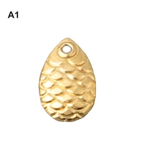 Pour truite toupie bagues lames attracteur pêche argent/or 50 pièces/paquet - Photo 1/42