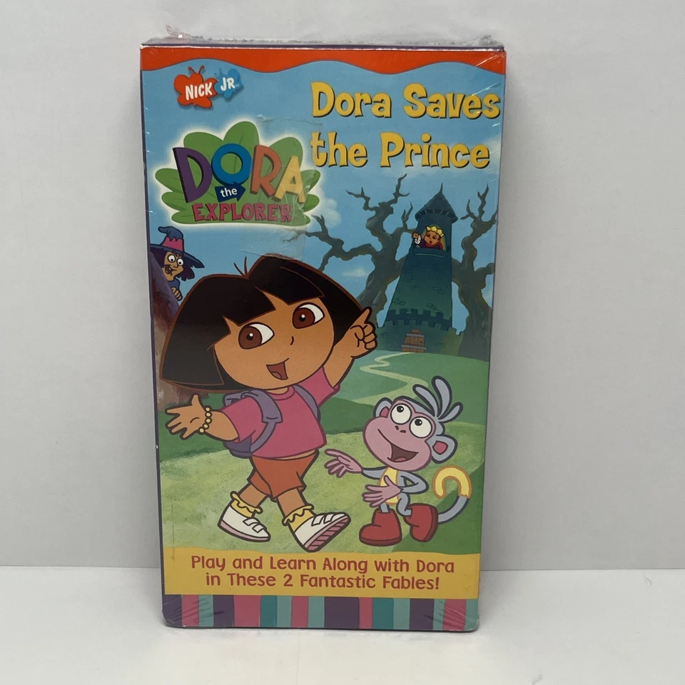 Dora the Explorer Dora Saves the Prince VHS 2002 Nickelodeon Nick Jr Kids Sealed - Image 1 of 4