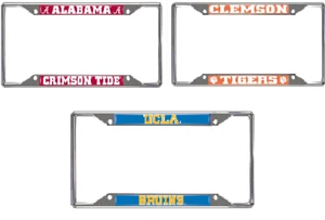 New NCAA Car Truck Chrome Metal License Plate Frame - Picture 1 of 23