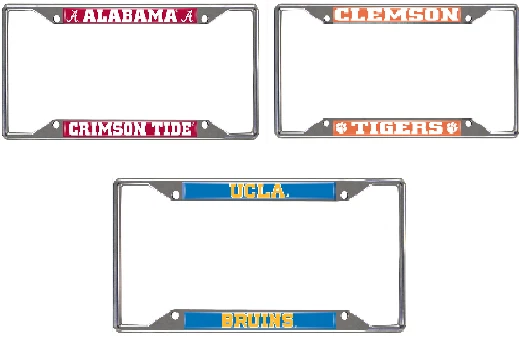 New NCAA Car Truck Chrome Metal License Plate Frame - Image 1 of 1