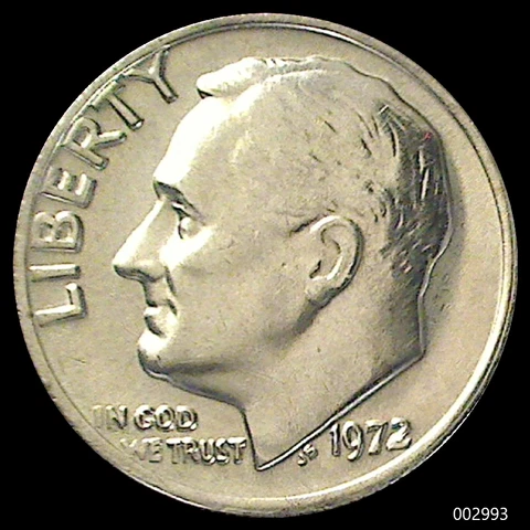 1972-P Roosevelt Dime (Brilliant & Uncirculated) Cover