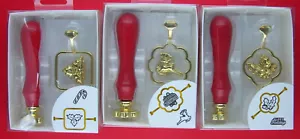 3 Sets Weihnachtsmotiv Erinnerungen Siegelwachs Stempel Neu im Karton - Bild 1 von 10