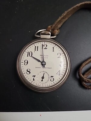 Vintage Westclox Scotty Pocket Watch Silver Working Condition USA 1950s - Image 1 of 3