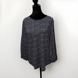 Adrianna Papell Women's 3/4 Sleeve Stretch Soft Blouse, Blue, Size M - Picture 1 of 3