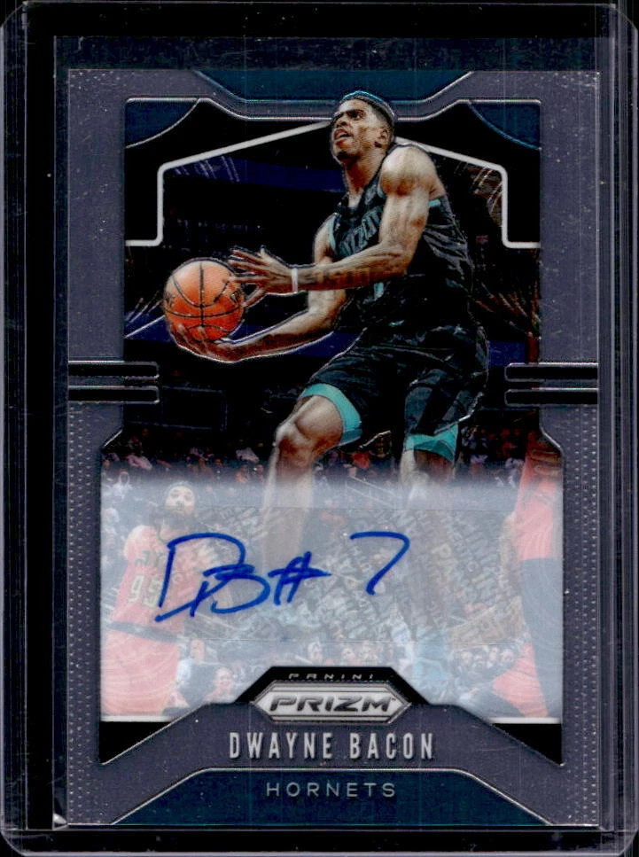 2019-20 Panini Prizm Dwayne Bacon Auto Autograph #59 Hornets