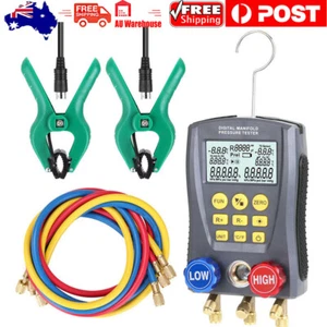 Digital Manifold Meter Refrigeration HVAC Vacuum Gauge Digital Pressure Tester - Picture 1 of 10