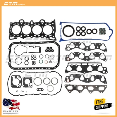 Full Gasket Set 96-00 Honda Civic Del Sol 1.6L SOHC D16Y7 D16Y8 D16B5 Foto 1 de 4