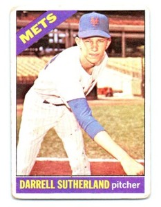 1966 Topps Darrell Sutherland Rookie New York Mets #191