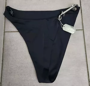 Bikini nuovo senza etichette Average Citizen ""2 Sexy 4 You"" etichetta cane fibbia laterale inferiore - Foto 1 di 9