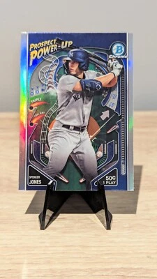 2024 Bowman Chrome #PP-9 Spencer Jones Prospect Power Up New York Yankees - Image 1 of 2
