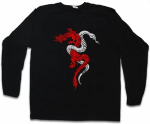 DRAGON & SNAKE SIGN LANGARM T-SHIRT Tattoo RPG Game - Picture 1 of 1