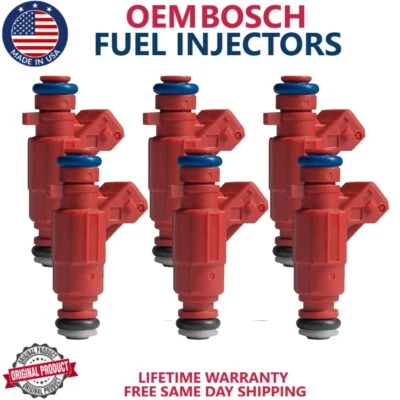 6x Inyector de combustible genuino OEM para Mercedes-Benz E320 2001-2005 #0280156109 Foto 1 de 4