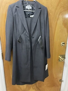 Nuevo con etiquetas Calvin Klein Mujer Gris 2 Piezas Vestido y Chaqueta Talla 8 Venta al por menor $320 - Imagen 1 de 20