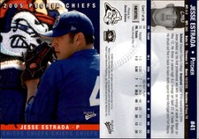 Jesse Estrada Signed 2006 MultiAd Peoria Chiefs #9 Card Auto