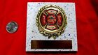 VOLUNTEER FIRE FIGHTER New Plaque Tile AWARD-GIFT w/Gold Wreath+ Insert FASTship