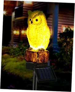 Solar Decorative Garden Stake Lighting, Waterproof Cute Animal Outdoor Owl - Picture 1 of 7