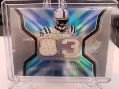2007 SPx Winning Materials Stat Dual #WMS-RW2 Reggie Wayne Jersey Colts - Image 1 of 2