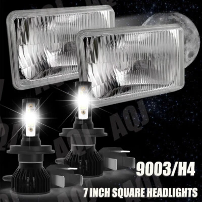 for GMC/C4500 C5500 C6500 TopKick 2003-09 Pair 7x6" Led Headlights High/Low Beam - Image 1 of 4