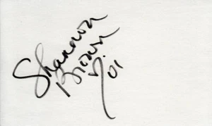 Country singer Shannon Brown autographed autograph auto signed 3x5 index card - Imagen 1 de 1