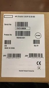 New 765455-B21 765869-001 HPE 2TB 7.2K SATA 6G 2.5IN MIDLINE 512E HDD Hard Drive - Picture 1 of 4