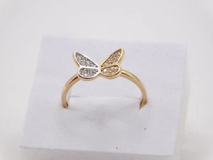 14k real yelow gold butterfly ring - Picture 1 of 1