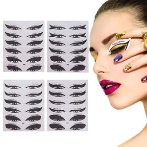 4/12 Sheets Quick Eyeshadow Stencils Eye Makeup Stickers Eye Makeup Tools - Picture 1 of 14