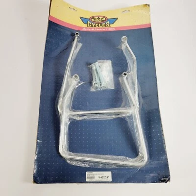 JP Cycles Chrome Saddlebag Support Brackets for 82-93 Harley Davidson Sportster - Image 1 of 4