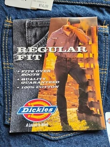 Dickies Mens 34x32 (Actual 35x33) Regular Fit Str Leg Jeans 100% Cotton--NWT - Picture 1 of 12
