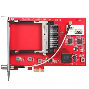 TBS6290se DVB-T2/T/C(J.83A/B/C)/ISDB-T/C /ATSC1.0 scheda PCIe doppio sintonizzatore doppio CI - Foto 1 di 9