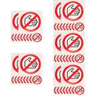  50 Pcs Safety Labels Warning Stickers Logo Do Not Use Hand Sign Applique