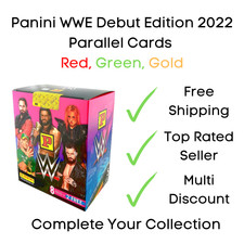 Panini WWE Debut Edition Trading Cards - Parallel Cards - Green, Red & Gold