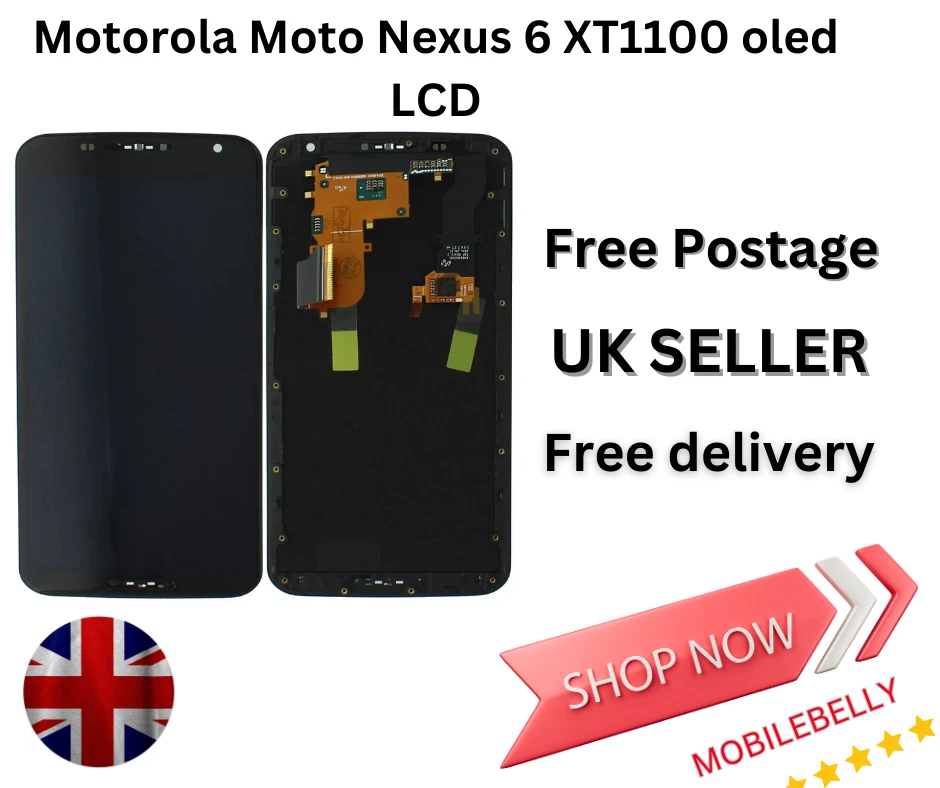 ?? Motorola Moto Nexus 6 XT1100 OLED LCD Bildschirm Digitizer Ersatz | UK Ware - Bild 1 von 1