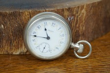 Antique 1899 Elgin Pocket Watch 15 Jewel 18s Fancy Face Sidewinder - Working