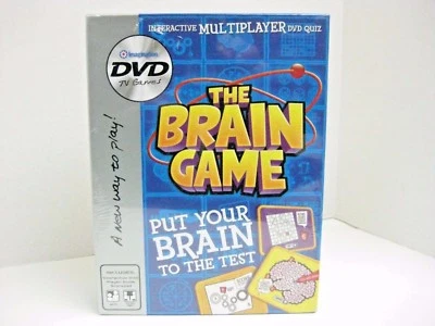 THE BRAIN GAME INTERACTIVE MULTIPLAYER DVD QUIZ TV GAMES NEW AGE 10+  - Image 1 of 4