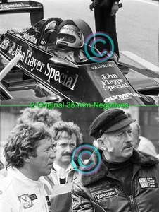 2 Racing Original 35mm Negative Andretti, Chapman - Lotus 1978 Holland Formula 1 - Imagen 1 de 3