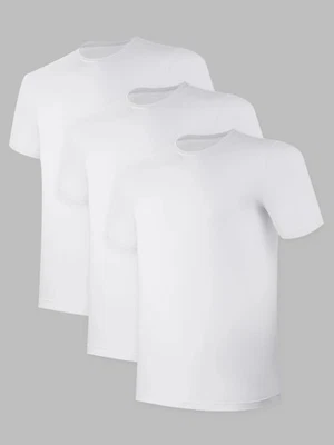 t16 BAMBOO COOL Men Undershirts Moisture-Wicking Crewneck T Shirts Lot of 3 - Image 1 of 4
